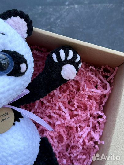 Панда, игрушка ручной работы