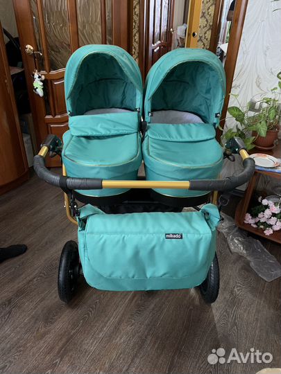 Коляска для двойни mikado 2в1