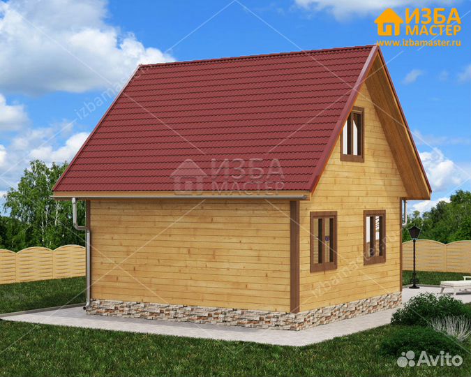 Дом из бруса 6х6 м готовый комплект №53 + монтаж