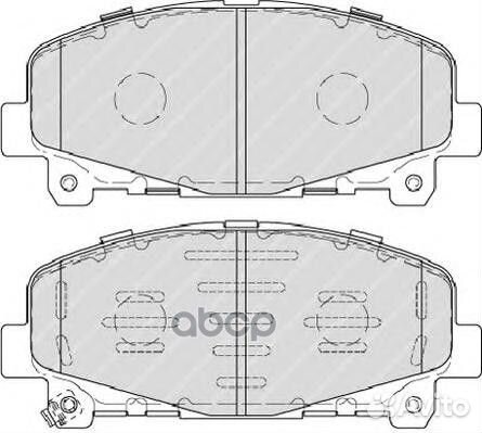 Колодки торм диск к-т передн fdb4270 Ferodo