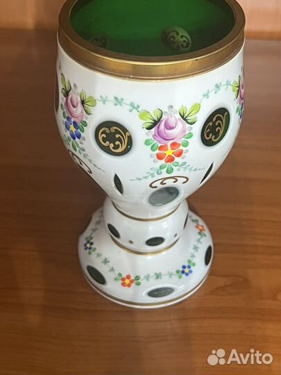 Ваза Чешская,двух стройная.оргинал