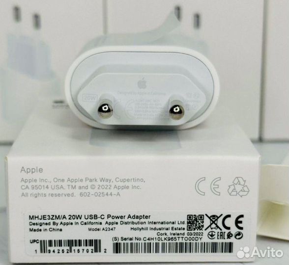 Адаптер для iPhone type C, 20 W быстрая зарядка