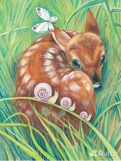 Книга Бемби, ил. Митрофанова, почти новая