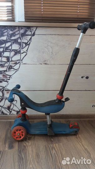 Самокат беговел каталка 3в1 Tech team Genius