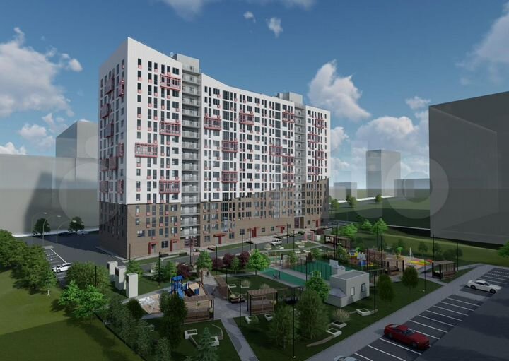 2-к. квартира, 65,2 м², 13/16 эт.