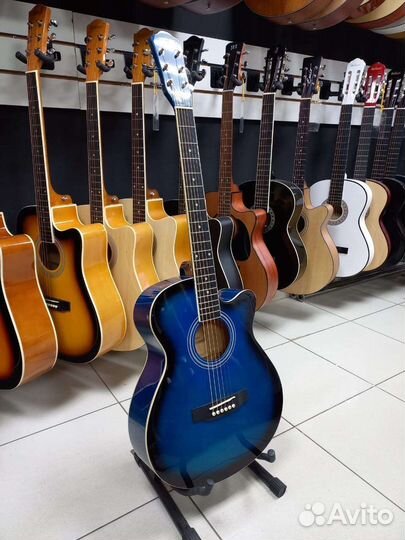 Гитара Акустическая Синяя