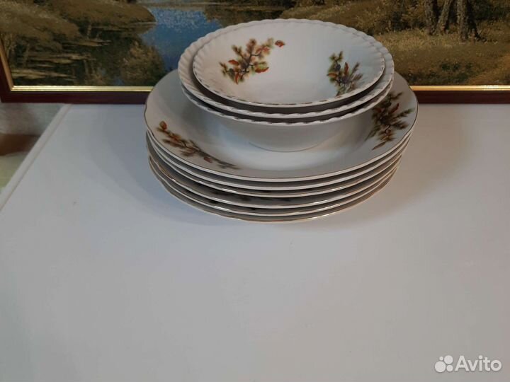 Тарелки япония и салатники