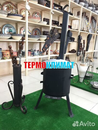 Печь под казан 8-10л с дымоходом