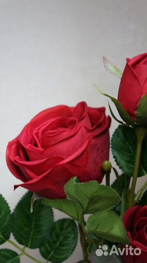 Искусственные цветы розы для декора