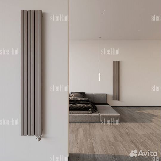 Вертикальный дизайнерский радиатор Steel-Hot от пр