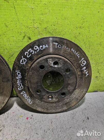 Диск тормозной передний вентилируемый Рено Клио