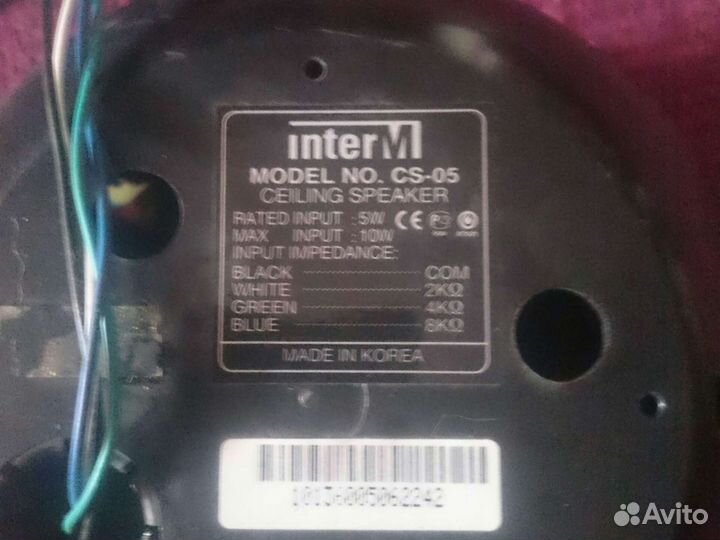 Потолочный громкоговоритель CS-05(W) (inter-M)