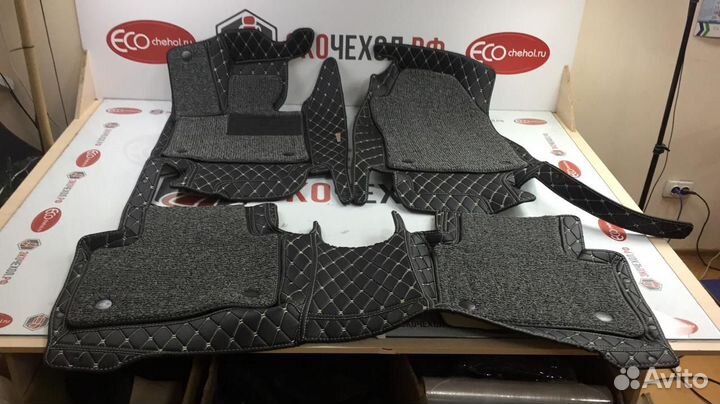 3D Коврики Exeed Салон Багажник из Экокожи