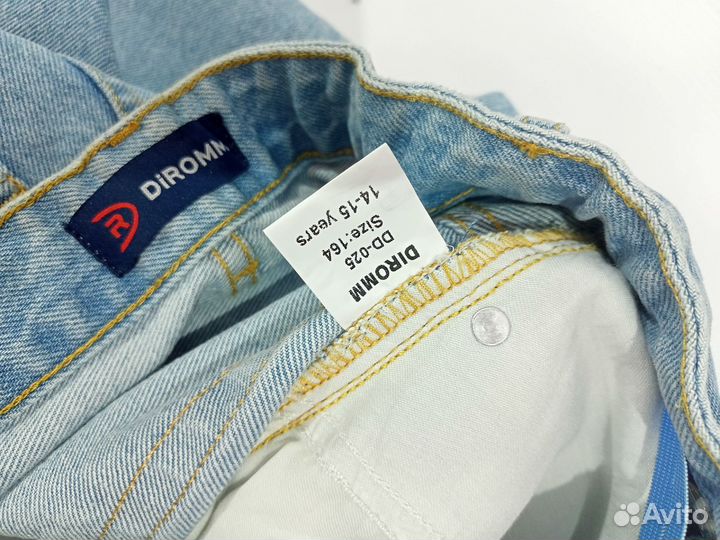 Джинсы на подростка 164 DiRomm голубые