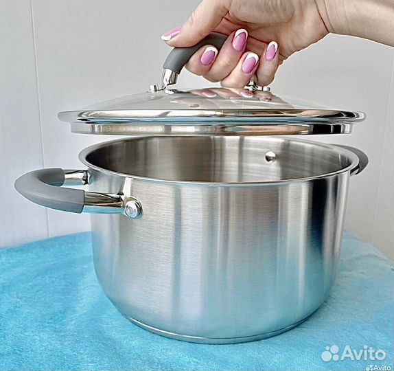 Кастрюля 4,8 л. нержавейка