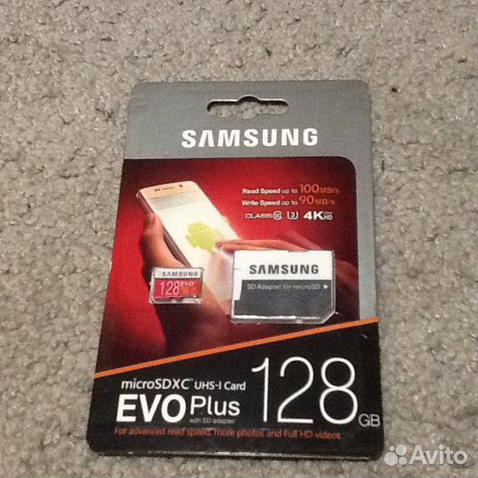 Карта памяти samsung 128 GB