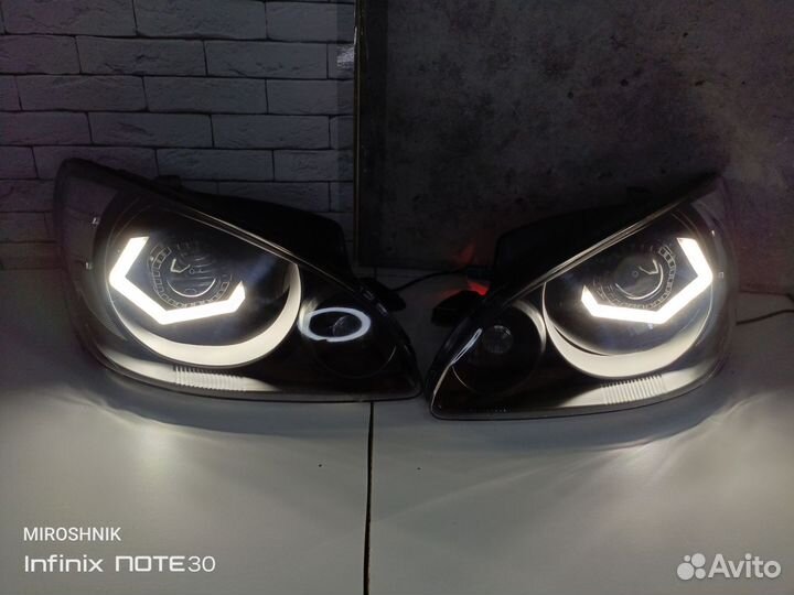 Новые фары Hyundai getz BI LED линзы светодиодные