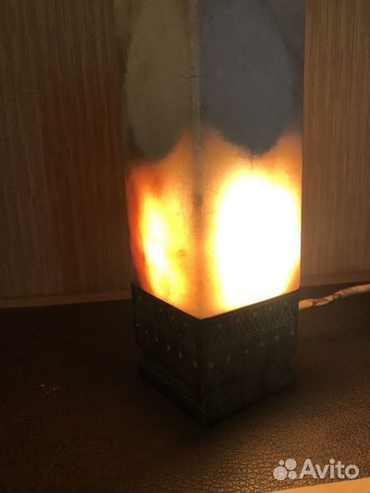 Светильник и грибочки нат. камень