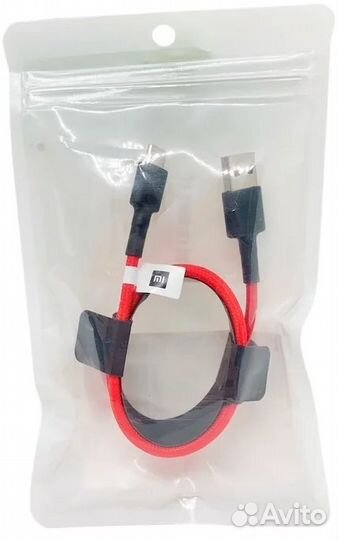 Кабель Xiaomi Mi Braided USB - USB Type-C 1 м Red