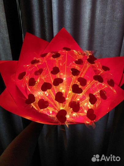 Букет из сердечек