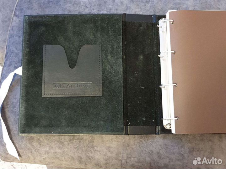 Кожаный фотоальбом новый в коробке