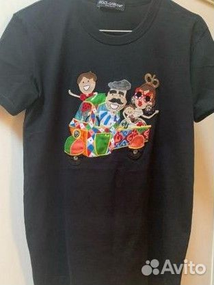 Футболка чёрная женская Dolce&Gabbana