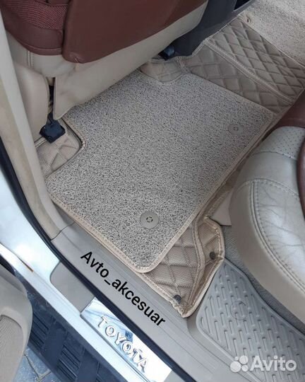 5D Ковры Toyota LC120 - Lexus GX470 - Песочные