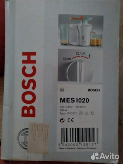 Соковыжималка bosch mes1020