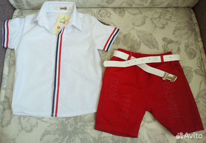 Новый летний костюм(шортики и рубашечка)