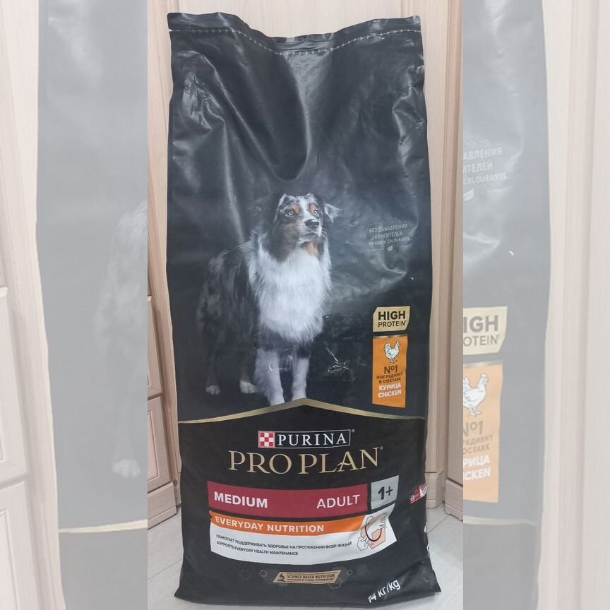 Корм для собак Purina pro plan medium adult 14 кг