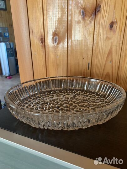 Хрустальное блюдо для рыбы