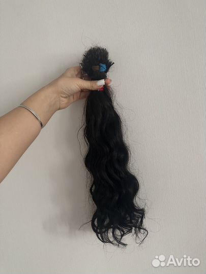 Волосы для наращивания кудрявые бу