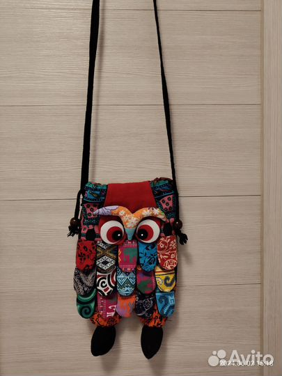 Cумка лоскутная Сова хлопок
