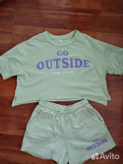 Пакетом одежда летняя на девочку до 135 см