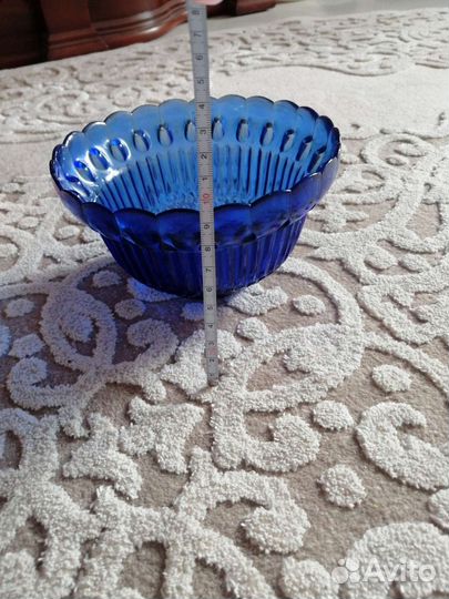 Салатник цветное стекло СССР