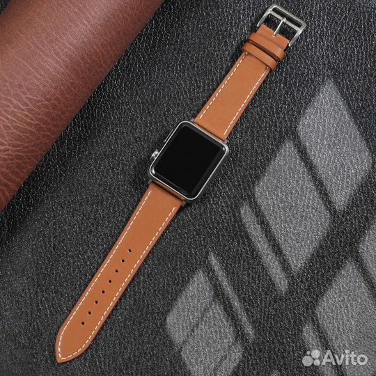 Кожаный ремешок для часов Apple Watch 38 мм
