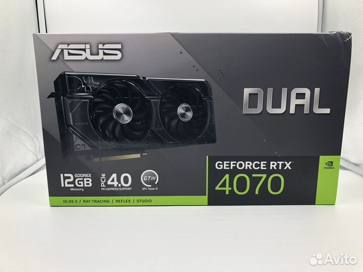 Видеокарта asus GeForce RTX 4070 Dual
