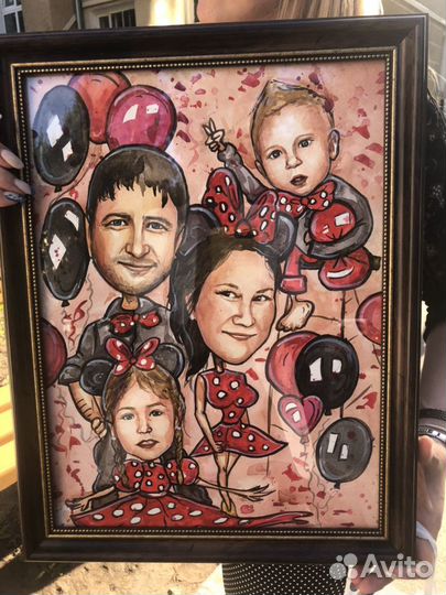 Шаржи, портреты на заказ