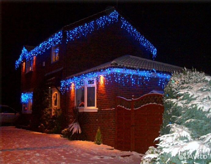 Гирлянда уличная Бахрома 9 метров 300 Led
