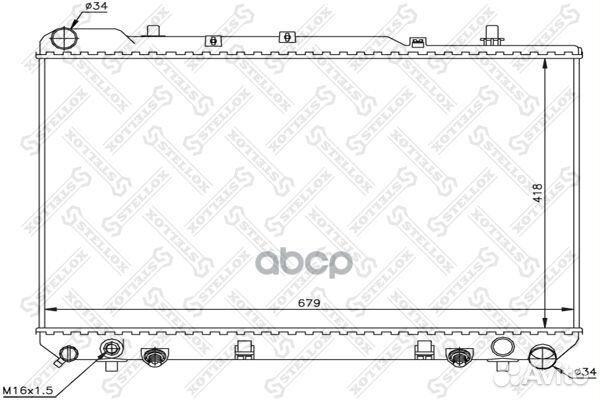 10-25684-SX радиатор системы охлаждения Ssang