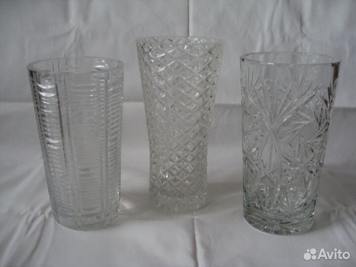 Вазы хрустальные