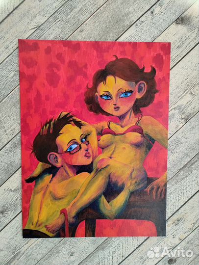 Картина акрилом на холсте