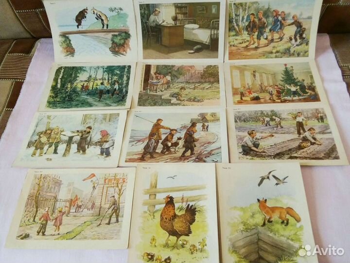 60-е г.Альбомы сюж-х карт-к по разв.речи -1,4 кл