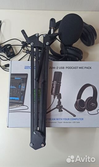 Микрофон для подкастов Zoom ZUM-2 usb