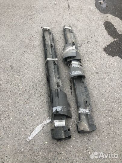 Пороги пластиковые на короб Фольксваген пассат Б6