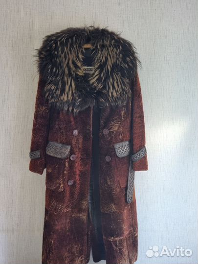 Шуба из стриженной цигейки