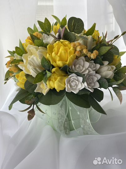 Букет цветов из мыла