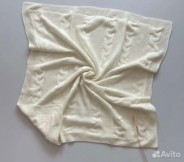 Плед детский вязаный