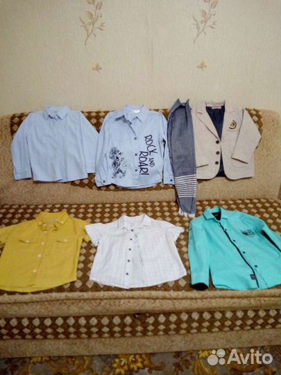 Пиджак, свитер и рубашки