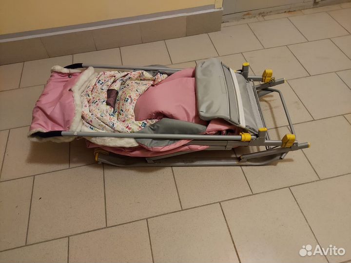 Санки детские с колесами